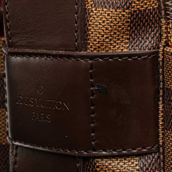 Pre-owned Louis Vuitton Damier Ebene Naviglio Brown