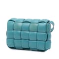 Miniatyrbild 2 av 10: Pre-owned Bottega Veneta Nappa Intrecciato Padded Cassette Crossbody Blue