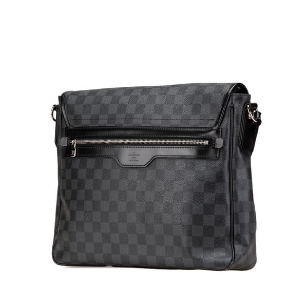 Pre-owned Louis Vuitton Damier Graphite Daniel MM Black