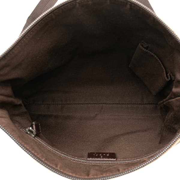 Pre-owned Gucci GG Canvas Crossbody Brown