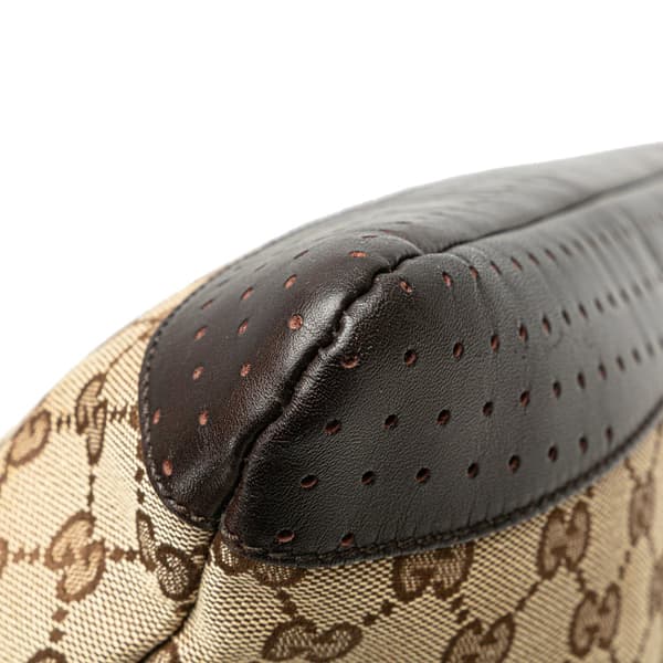 Pre-owned Gucci GG Canvas Crossbody Brown