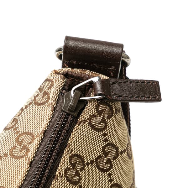 Pre-owned Gucci GG Canvas Crossbody Brown