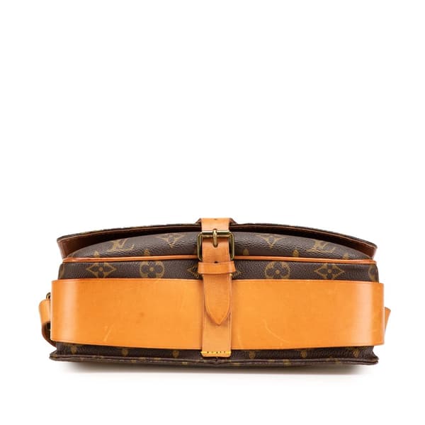Pre-owned Louis Vuitton Monogram Cartouchiere GM Brown