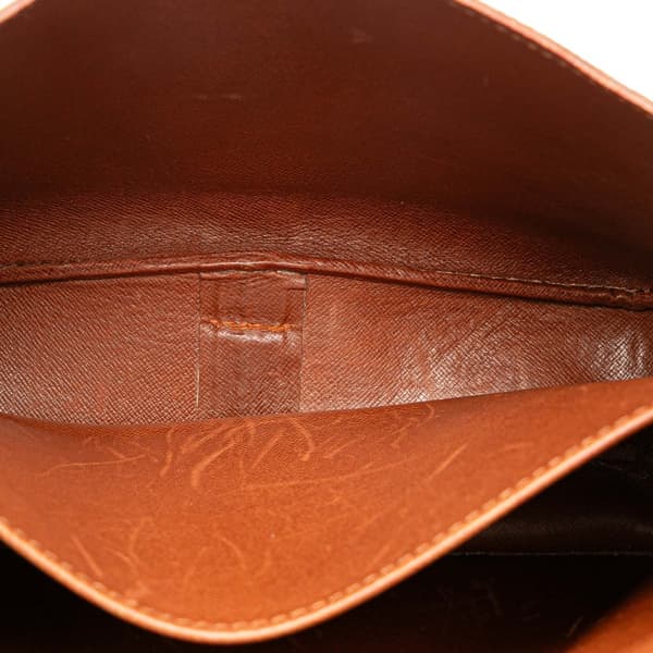 Pre-owned Louis Vuitton Monogram Cartouchiere GM Brown