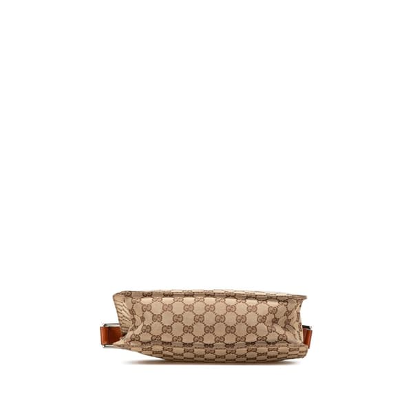 Pre-owned Gucci GG Canvas Eclipse Crossbody Brown