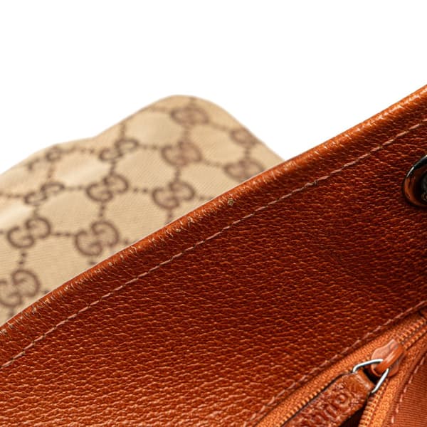 Pre-owned Gucci GG Canvas Eclipse Crossbody Brown