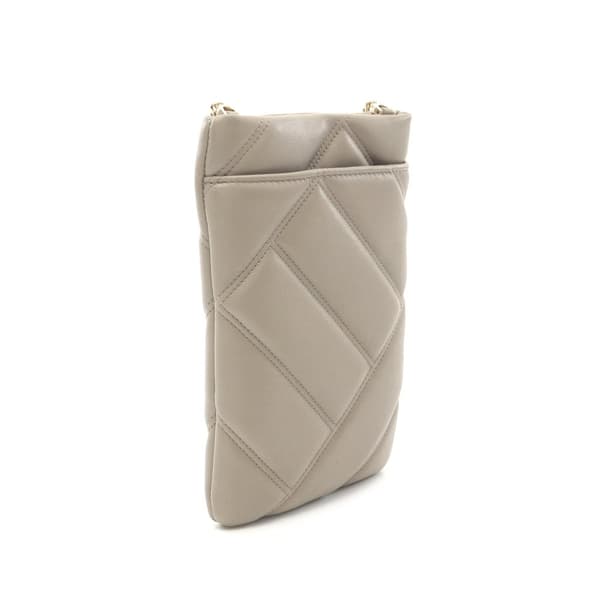 Pre-owned Bvlgari Serpenti Leather Cabochon Phone Case Crossbody Brown
