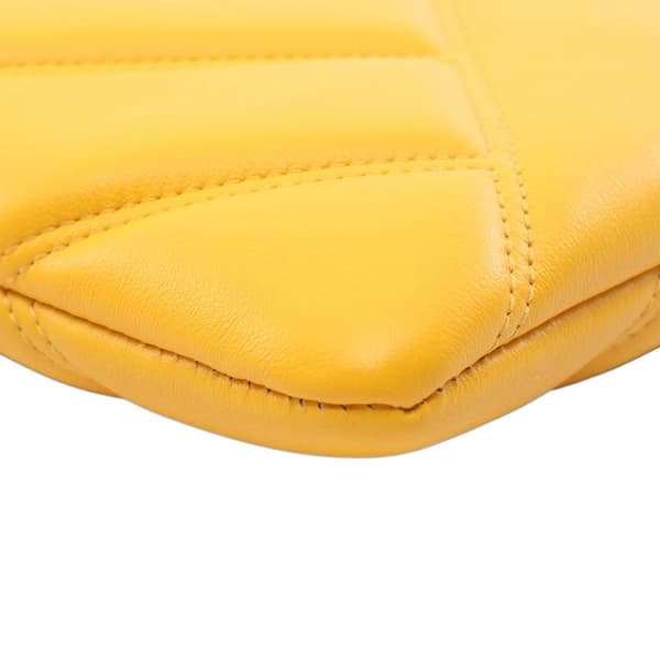 Pre-owned Bvlgari Serpenti Leather Cabochon Phone Case Crossbody Yellow