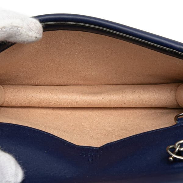 Pre-owned Gucci Super Mini Velvet Dionysus Crossbody Blue