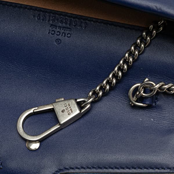Pre-owned Gucci Super Mini Velvet Dionysus Crossbody Blue