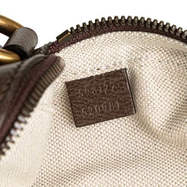 Pre-owned Gucci Mini GG Supreme Ophidia Crossbody Brown