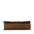 Miniatyrbild 3 av 10: Pre-owned Chanel Large Bicolor Quilted Aged Calfskin and Suede Boy Flap Red
