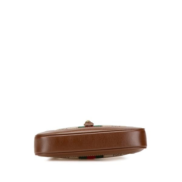 Pre-owned Gucci Mini GG Supreme Jackie 1961 Crossbody Brown