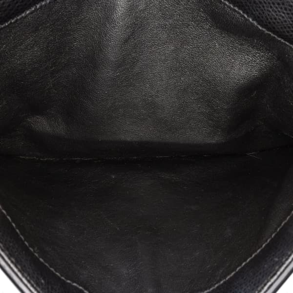 Pre-owned Saint Laurent Medium Leather Monogram Universite Bag Black