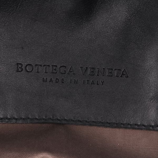 Pre-owned Bottega Veneta Nappa Intrecciato Flap Crossbody Black