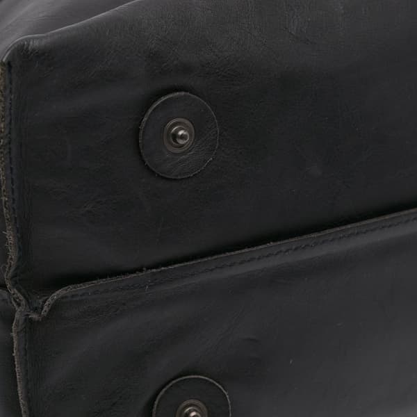 Pre-owned Bottega Veneta Nappa Intrecciato Flap Crossbody Black