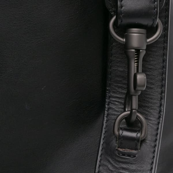 Pre-owned Bottega Veneta Nappa Intrecciato Flap Crossbody Black