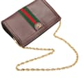 Miniatyrbillede 10 af 10: Pre-owned Gucci Small Calfskin Ophidia Chain Crossbody Red