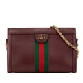 Miniatyrbillede 1 af 10: Pre-owned Gucci Small Calfskin Ophidia Chain Crossbody Red