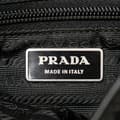 Miniatyrbilde 5 av 10: Pre-owned Prada Tessuto Buckle Messenger Bag Black