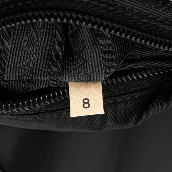 Pre-owned Prada Tessuto Buckle Messenger Bag Black