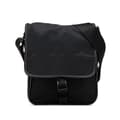 Miniatyrbilde 1 av 10: Pre-owned Prada Tessuto Buckle Messenger Bag Black