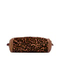 Miniatyrbild 4 av 10: Pre-owned Burberry Leopard Print Pony Hair and House Check Canvas Little Crush Crossbody Brown