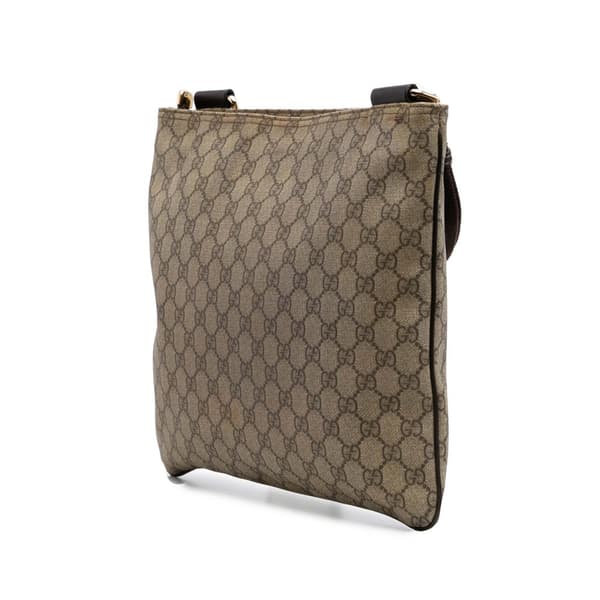 Pre-owned Gucci GG Supreme Crossbody  Brown
