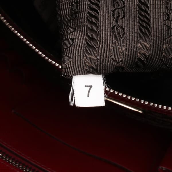 Pre-owned Prada Saffiano Business Bag Red