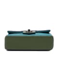 Miniatyrbild 3 av 9: Pre-owned Chanel Mini Rectangular Classic Tricolor Lambskin Single Flap Blue