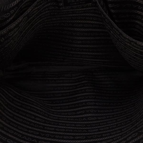 Pre-owned Prada Tessuto Zip Top Crossbody Black