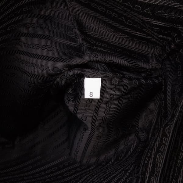 Pre-owned Prada Tessuto Zip Top Crossbody Black