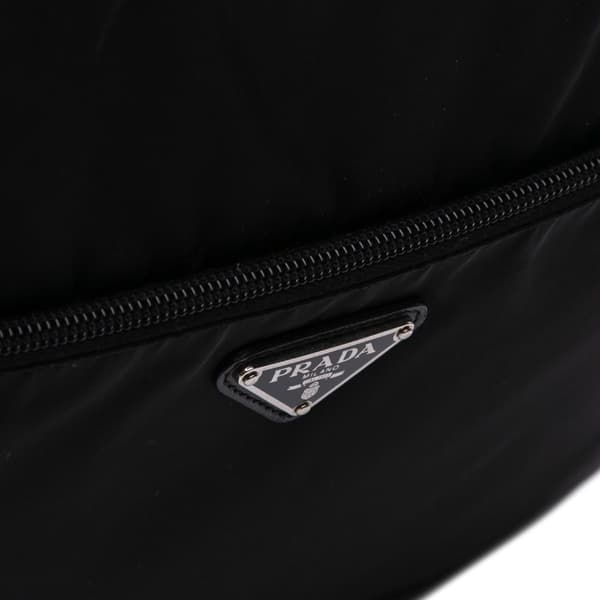 Pre-owned Prada Tessuto Zip Top Crossbody Black