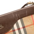 Miniatyrbillede 10 af 10: Pre-owned Burberry Haymarket Check Canvas Crossbody Brown