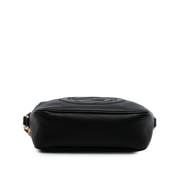 Pre-owned Gucci Leather Soho Disco Crossbody Black