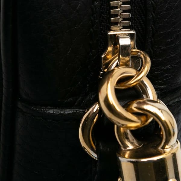 Pre-owned Gucci Leather Soho Disco Crossbody Black