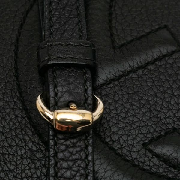 Pre-owned Gucci Leather Soho Disco Crossbody Black