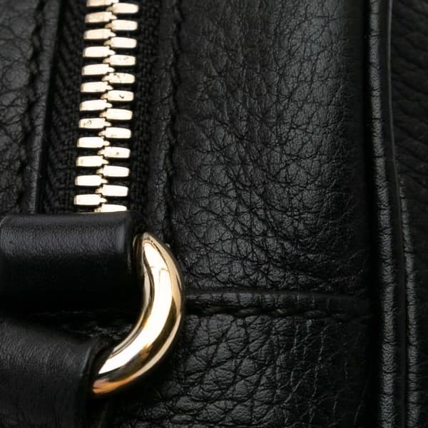 Pre-owned Gucci Leather Soho Disco Crossbody Black