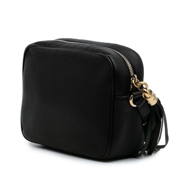 Pre-owned Gucci Leather Soho Disco Crossbody Black