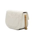 Pikkukuva 2 / 10: Pre-owned Chanel CC Quilted Lambskin Round Moon Messenger Flap White