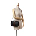 Miniatyrbilde 10 av 10: Pre-owned Gucci Small Quilted Leather Web Trapuntata Crossbody Black