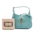 Miniatyrbillede 10 af 10: Pre-owned Gucci Mini Calfskin Jackie 1961 Crossbody Blue