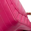 Pikkukuva 7 / 10: Pre-owned Chanel Mini Rectangular Classic Chevron Lambskin Single Flap Pink