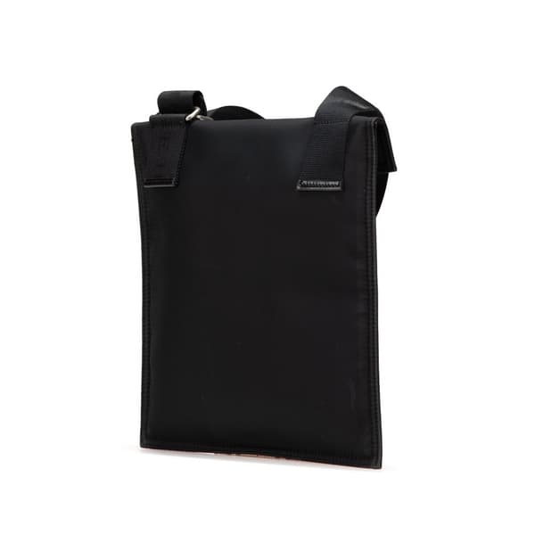 Pre-owned Burberry House Check Canvas and Nylon Crossbody Black