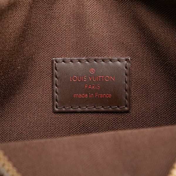 Pre-owned Louis Vuitton Damier Ebene Pochette Melville Brown