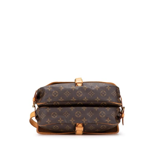 Pre-owned Louis Vuitton Monogram Saumur 30 Brown