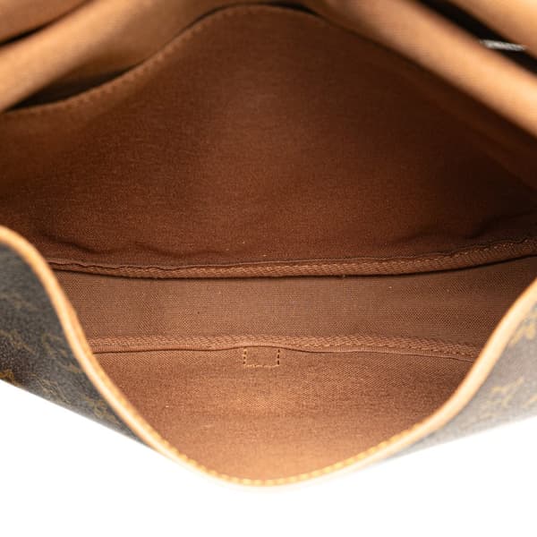 Pre-owned Louis Vuitton Monogram Saumur 30 Brown