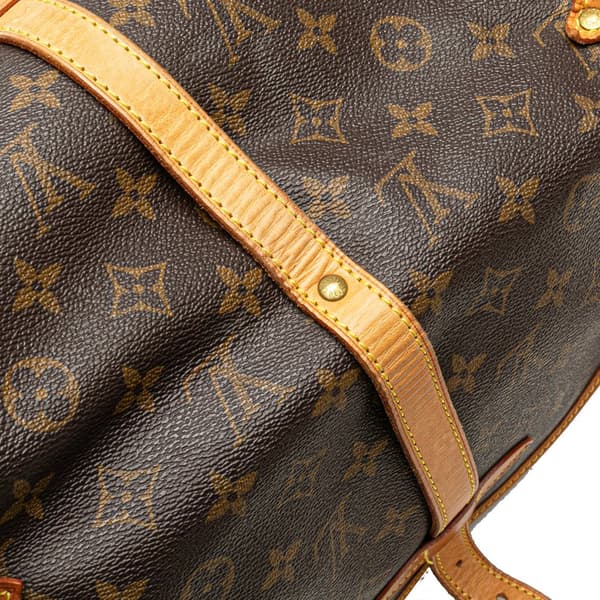 Pre-owned Louis Vuitton Monogram Saumur 30 Brown