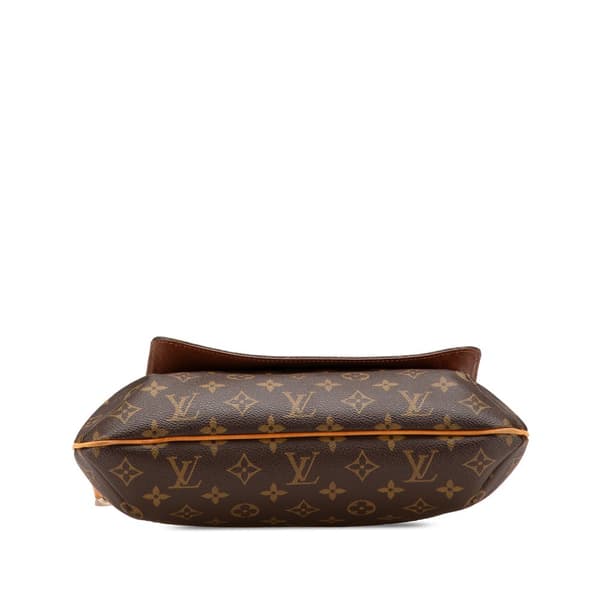 Pre-owned Louis Vuitton Monogram Musette Salsa GM Brown