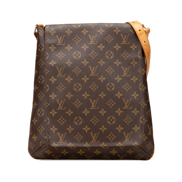 Pre-owned Louis Vuitton Monogram Musette Salsa GM Brown